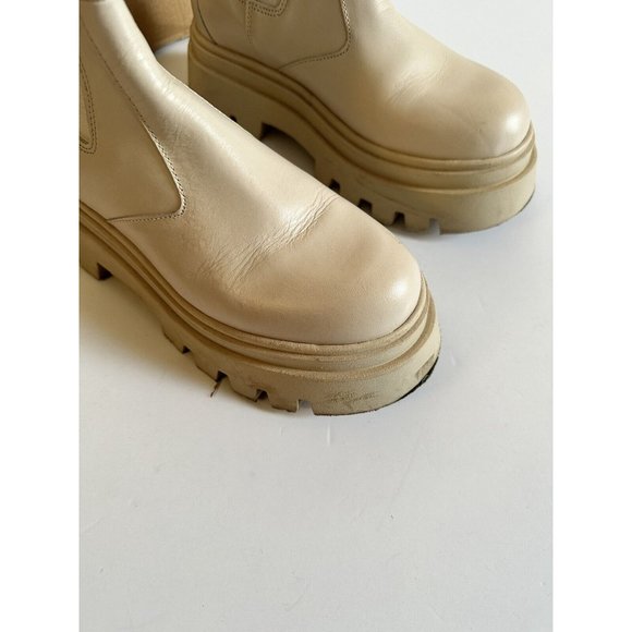 ALOHAS All Rounder Boots Cream Rubber Chunky - Picture 10 of 11